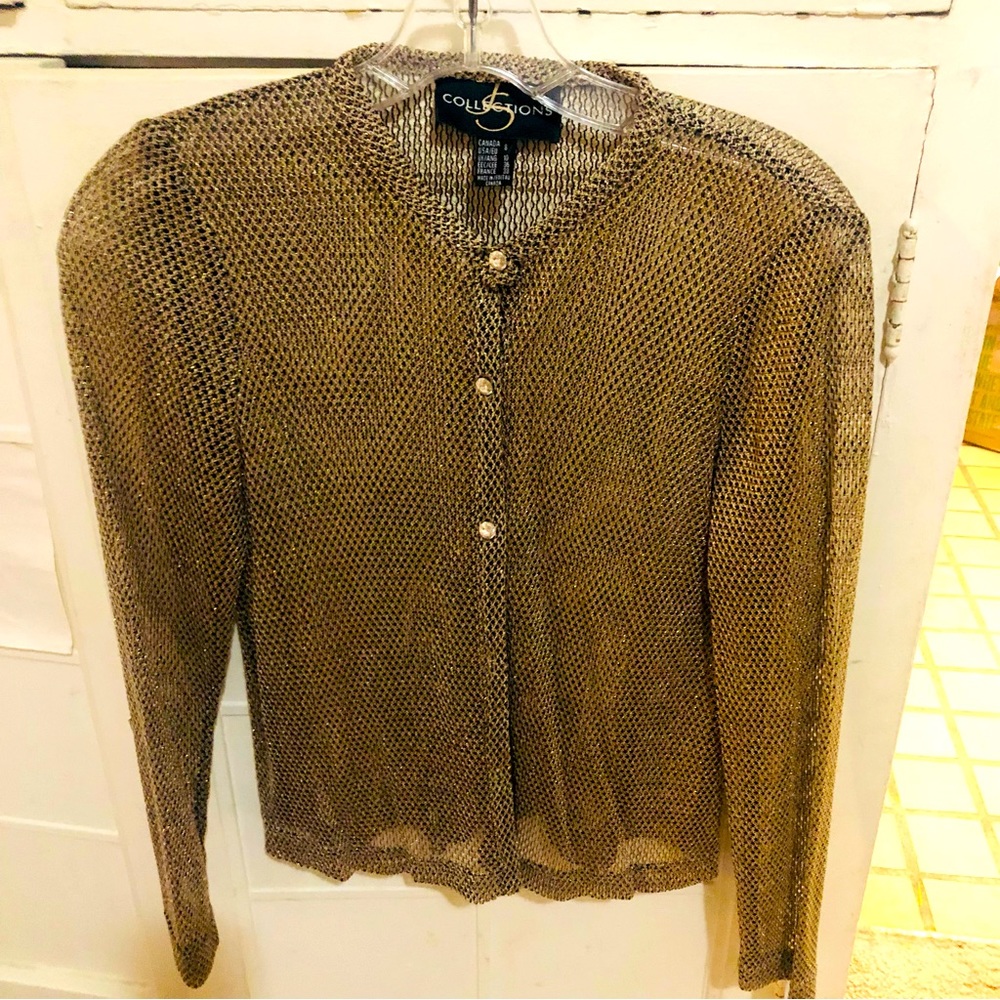 Bonus Gold mesh top